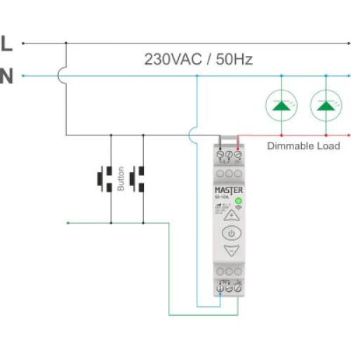Smart Home/DIMMER ΡΑΓΑΣ LED 230VAC/300W (Wi-Fi)