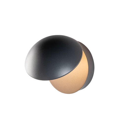 Απλικα  LED Αλουμινίου Μπομπέ Περίστ 13W 3000K IP54 ΓκριΣκούρο