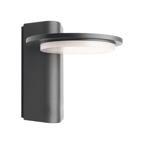 Απλίκα Αλουμινίου  LED 13W 3000K IP54 Γκρι Σκούρο