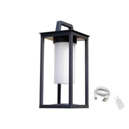 ACA ΠΟΡΤΑΤΙΦ LED SMD ΕΠΑΝΑΦΟΡΤΙΖΟΜΕΝΟ ΣΚΟΥΡΟ ΓΚΡΙ 3W 3000K IP54