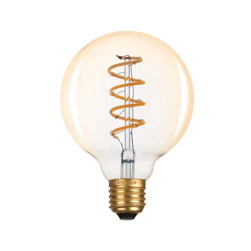 ΛΑΠΤΗΡΑΣ ACA LED GLOBE E27 G95 ΣΠΙΡΑΛ ΜΕΛΙ DIM 4W 2700K 