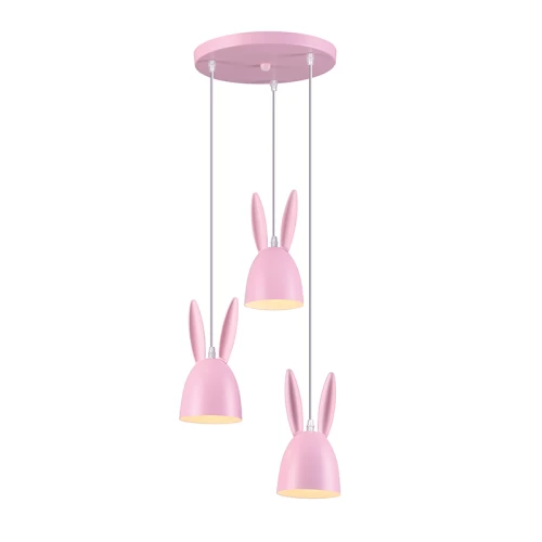 ΦΩΤ ΚΡΕΜΑΣΤΟ ΤΡΙΦΩΤΟ Ε27 ΠΑΙΔΙΚΟ ΡΟΖ BUNNY