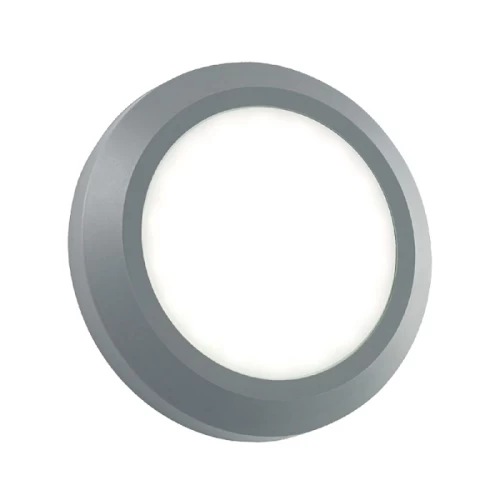 Απλίκα LED Εξωτερικού Χώρου Γκρι Φ 15CM 4W 3000K IP65 SLIM01N