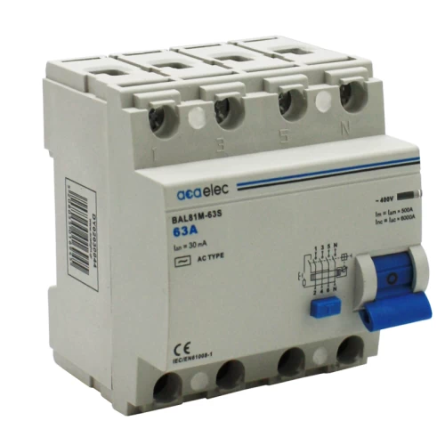 ΡΕΛΕ ΔΙΑΡΡΟΗΣ ACA 4P 63A /30mA