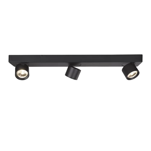 ΣΠΟΤ ΕΠΙΤΟΙΧΟ ΑΛΟΥΜΙΝΙΟΥ ΤΡΙΦΩΤΟ LED PLUTO 15W 3000K  ΜΑΥΡΟ