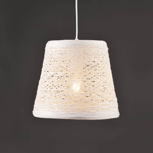 ΦΩΤ ΚΡΕΜΑΣΤΟ Ε27 ΛΕΥΚΟ RATTAN Φ31 PETRA
