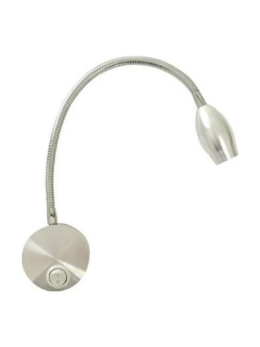 ΑΠΛΙΚΑ LED 3W  4000K ΝΙΚΕΛ ΜΑΤ ΣΠΙΡΑΛ+ΔΙΑΚΟΠΤΗ 230V SWAN