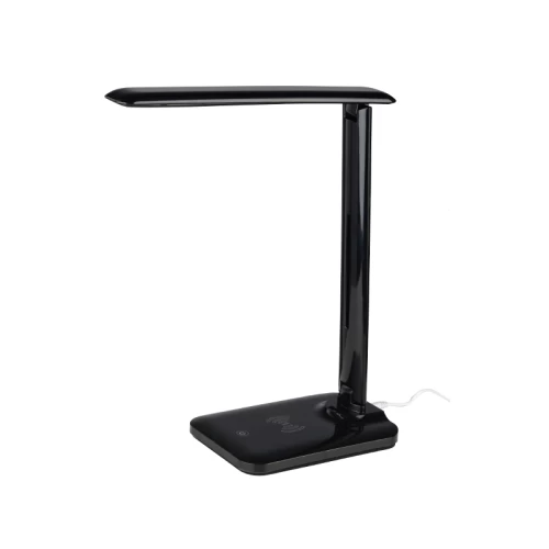 ACA ΠΟΡΤΑΤΙΦ ΓΡΑΦΕΙΟΥ ΜΑΥΡΟ LED 5W CCT TOUCH SWITCH+WIRELESS/USB CHARGER FUTUR2