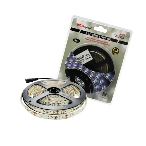 LED SMD STRIP KIT 3M IP65 4000K ΜΕ ΤΡΟΦΟΔΟΤΙΚΟ ΠΡΙΖΑΣ