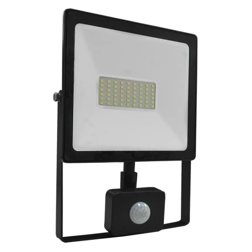 ΠΡΟΒΟΛΕΑΣ LED 50W ΜΕ ΑΝΙΧΝΕΥΤΗ ΚΙΝΗΣΗΣ  3000K ΜΑΥΡΟΣ ΙP66