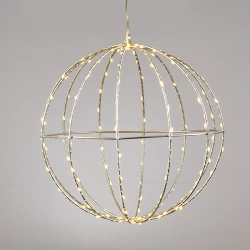 ^ D20CM SILVER BALL 96 ΜΙΝΙ LED ΛΑΜ, WW, ΑΣΗΜΙ ΚΑΛΩΔ. ΧΑΛΚΟΥ,ΑΝΤΑΠΤ.(4.5VDC),IP44, 3M ΔΙΑΦ. ΚΑΛ.