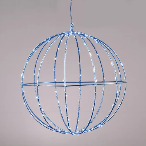 ^ D20CM SILVER BALL 96 ΜΙΝΙ LED ΛΑΜ, ΜΠΛΕ, ΑΣΗΜΙ ΚΑΛΩΔ. ΧΑΛΚΟΥ,ΑΝΤΑΠΤ.(4.5VDC),IP44, 3M ΔΙΑΦ. ΚΑΛ.