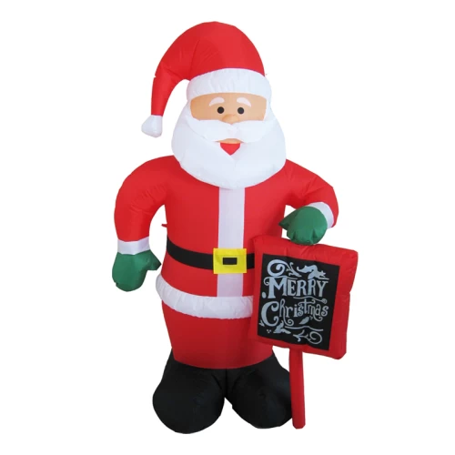 ^ INFLATABLE SANTA 4 LED ΛΑΜΠ.ΑΝΤΑΠ.(12V),CW,ΣΤΑΘ. IP44, Η180CM, 2M ΠΡΑΣ. ΚΑΛ. ΤΡΟΦ.