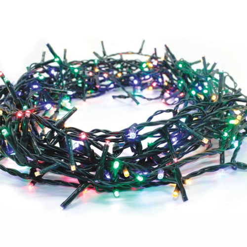 100LED ΛΑΜΠ ΣΕ ΣΕΙΡΑ 5cm ΠΟΛΥΧΡΩΜΑ ΑΝΤΑΠΤ 31VDC&ΕΠΕΚΤ MAX 6ΣΕΤ IP44 3m ΠΡΑΣ ΚΑΛΩΔ