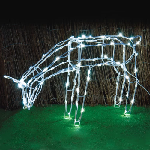 ^ FEEDING REINDEER 100 LED ΣΧΕΔ. ΛΑΜΠ ΣΕΙΡΑ CW ΑΝΤ.31VDC & 8 ΠΡΟΓΡ. IP44, 70x14x41cm 5m ΛΕΥΚ ΚΑΛ