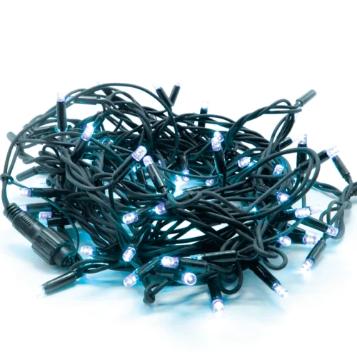 ^ 100 LED ΛΑΜΠ. ΣΕΙΡΑ ΚΑΟΥΤΣΟΥΚ, ΜΠΛΕ, ΕΠΕΚΤ. (ΜΑΧ 10), 10CM ΑΠΟΣΤ., 10Μ,IP44, 1.5 ΚΑΛ. ΤΡΟΦ