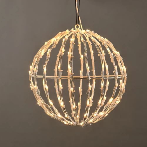^ 3D BALL ΣΧΕΔΙΟ 120 LED ΛΑΜΠ. ΣΕΙΡΑ,ΘΕΡΜΟ ΛΕΥΚ, ΑΝΤΑΠΤ.(4.5VDC),IP44, 25x25x26cm, ΛΕΥΚ ΚΑΛ.,5m