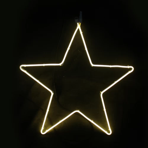 ^ STAR 200 NEON LED 2m NEON DOUBLE SMD ΦΩΤ., WW ΣΤΑΘ., IP44, 58X54CM, 1.5m ΚΑΛ.