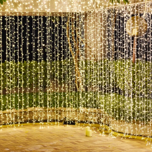^ 360 FLASH LED ΚΟΥΡΤΙΝΑ ΛΑΜΠ., WW,ΑΝΤΑΠΤ.(31VDC),IP44, 200x200cm, ΠΡΑΣΙΝΟ ΚΑΛ.