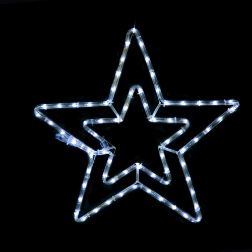 ^ DOUBLE STARS 72 LED ΣΧΕΔΙΟ 3m ΜΟΝΟΚΑΝΑΛ ΦΩΤΟΣΩΛ ΨΥΧΡΟ ΛΕΥΚΟ ΜΗΧΑΝΙΣΜΟ FLASH IP44 55cm 1.5m ΚΑΛΩ
