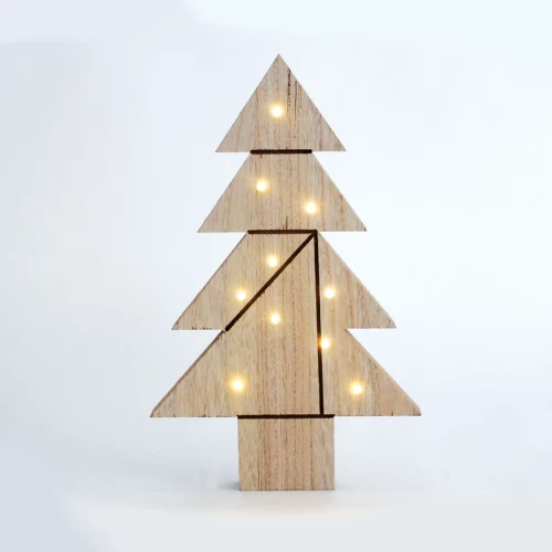 ^ WOODEN TREE TABLE 10 LED WW Λ/ΚΙΑ ΜΠ/ΡΙΕΣ (2AA) IP20 21.5X2.5X35CM