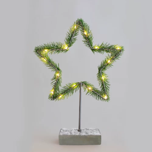 ^ STAR TABLE LIGHTS 15 MINI LED WW Λ/ΚΙΑ ΜΠ/ΡΙΕΣ (2AA) IP20 H40CM