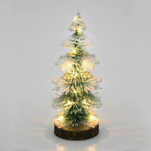 ^ PINE TREE TABLE 15 MINI LED WW Λ/ΚΙΑ ΜΠ/ΡΙΕΣ (3AAA) IP20 10.5X10.5X36CM