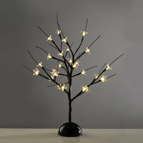 ^ TABLE TREE 25 LED ΣΧΕΔΙΟ ΛΑΜΠΑΚ ΜΕ ΜΠΑΤΑΡΙΑ 3xAA ΘΕΡΜΟ ΛΕΥΚΟ IP20 10x10x45cm