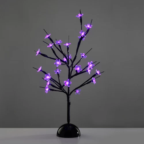 ^ TABLE TREE 25 LED ΣΧΕΔΙΟ ΛΑΜΠΑΚ ΜΕ ΜΠΑΤΑΡΙΑ 3xAA ΜΩΒ IP20 10x10x45cm