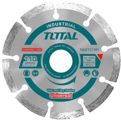 TOTAL ΔΙΑΜΑΝΤΟΔΙΣΚΟΣ ΥΓΡΑΣ ΚΟΠΗΣ Φ-110mm Χ 20mm ΓΙΑ ΚΟΦΤΗ TS3141102(TAC2111101)