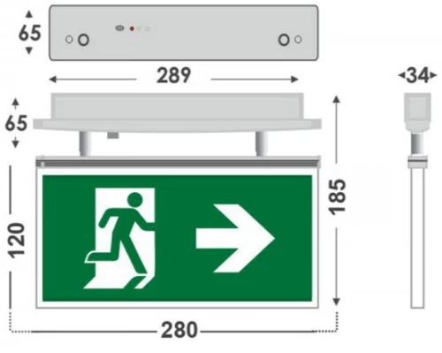 ΦΩΤΙΣΤΙΚΟ ΑΣΦΑΛΕΙΑΣ LED LOUNGE LIGHT ΣΗΜΑΝΣΗΣ ΣΥΝΕΧΟΥΣ ΛΕΙΤΟΥΡΓΙΑΣ SLD-28/SP