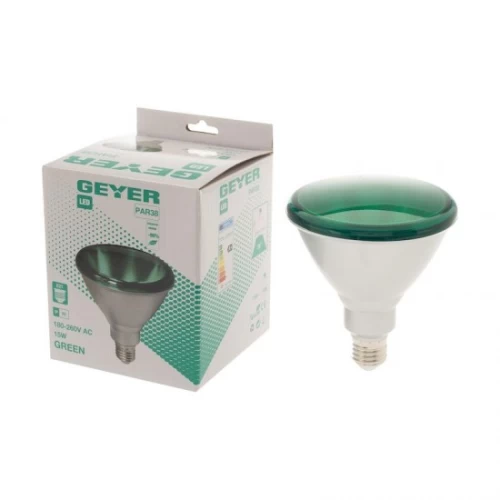 ΛΑΜΠΤΗΡΑΣ GEYER LED PAR38 15W ΠΡΑΣΙΝΗ
