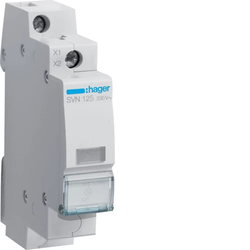 ΕΝΔΕΙΚΤΙΚΗ ΛΥΧΝΙΑ 1P HAGER ΛΕΥΚΟ SVN125
