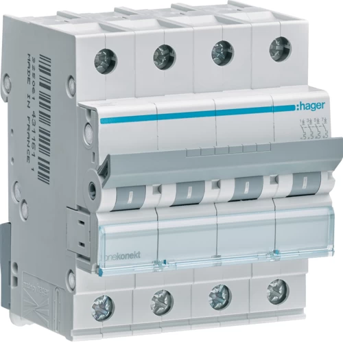 ΑΥΤΟΜΑΤΗ ΑΣΦΑΛΕΙΑ HAGER 4P 10A MCN410