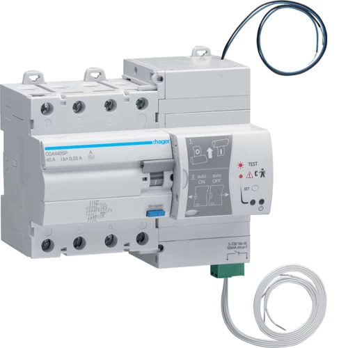 ΡΕΛΕ ΔΙΑΡΡΟΗΣ HAGER TYΠΟΥ Α 4P40A/30mA RESTART CDA440SP
