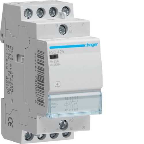 ΡΕΛΕ ΡΑΓΑΣ HAGER 4NO 25A ESC425