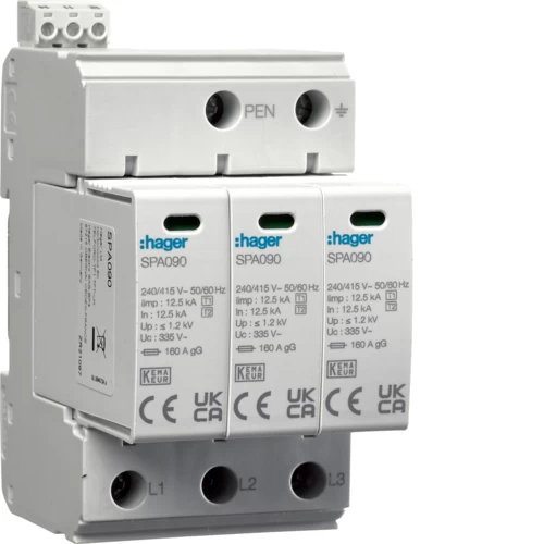 ΑΝΤΙΚΕΡΑΥΝΙΚΟ HAGER 12,5KA 3P SPA930