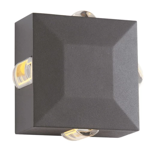 ΑΠΛΙΚΑ LED ΤΕΤΡΑΓΩΝΗ 4 ΔΕΣΜΩΝ 5W 3000K ΑΝΘΡΑΚΙ ΙP65