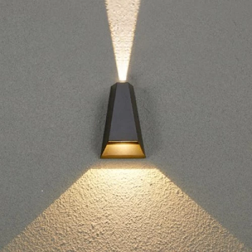 ΑΠΛΙΚΑ LED ΠΥΡΑΜΙΔΑ 2 ΔΕΣΜΩΝ 6W 3000K ΑΝΘΡΑΚΙ ΙP55