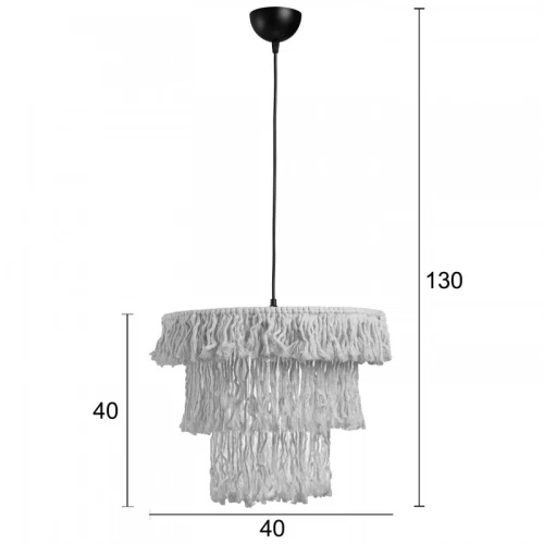 ΦΩΤΙΣΤΙΚΟ ΚΡΕΜΑΣΤΟ BOHO ΣΧΟΙΝΙ ΕΚΡΟΥ Ε27 Φ40 972-1/40