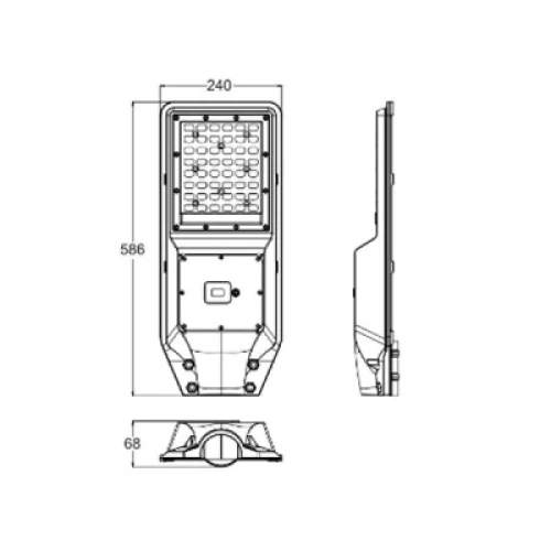 ΦΩΤΙΣΤΙΚΟ LED ΗΛΙΑΚΟ ΔΡΟΜΟΥ ΜΕ ΑΝ ΚΙΝΗΣΗΣ 150W 4000K LANE15040