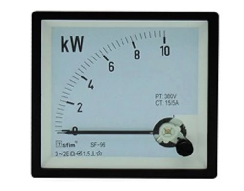 ΟΡΓΑΝΟ ΠΙΝΑΚΟΣ ΒΑΤΟΜΕΤΡΟ AC 96X96 3Φ 3 ΑΓΩΓΩΝ 0-10KW 