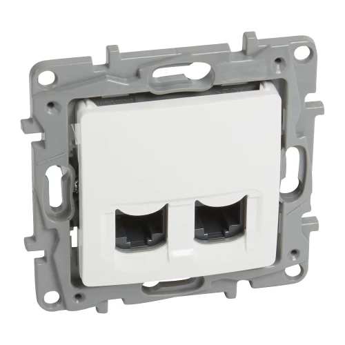 ΠΡΙΖΑ RJ11+RJ45 NILOE ΛΕΥΚΗ