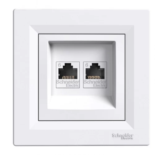 ΠΡΙΖΑ RJ45 ASFORA CAT6 2ΕΞ ΛΕΥΚΗ