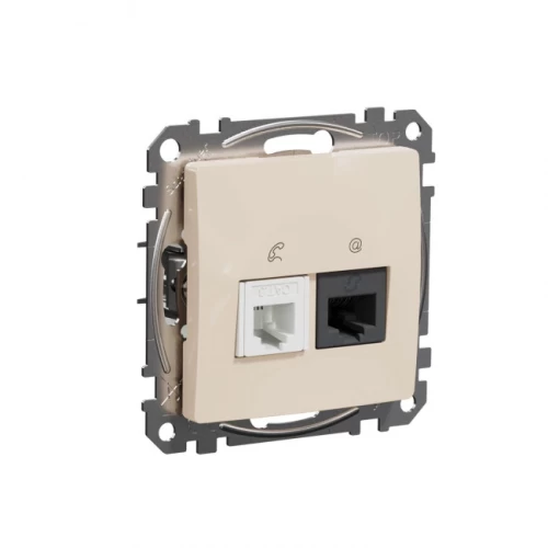 ΠΡΙΖΑ RJ11+RJ45 SEDNA DESIGN ΙΒΟΥΑΡ