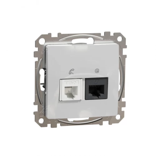ΠΡΙΖΑ RJ11+RJ45 SEDNA DESIGN ΑΛΟΥΜΙΝΙΟ