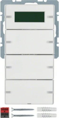 ΜΠΟΥΤΟΝ KNX 6 ΕΝΤΟΛΩΝ ΜΕ ΘΕΡΜΟΣΤΑΤΗ Q.1/Q.3/Q.7 ΛΕΥΚΟ