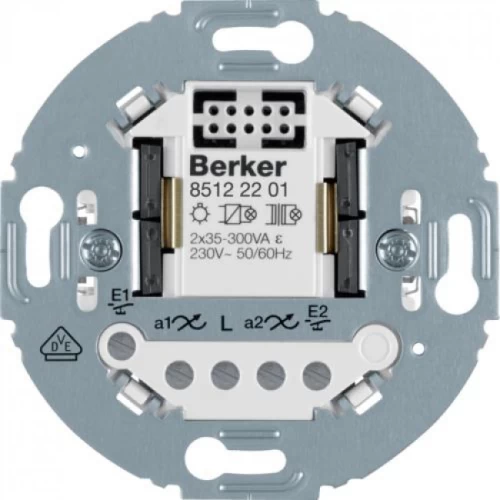 DIMMER 2 EΞΟΔΩΝ  400W ΣΤΡΟΓΓ ΠΛΗΚ  BERKER NET 1930