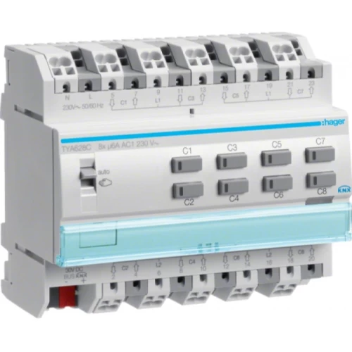 ΕΝΕΡΓΟΠΟΙΗΤΗΣ  KNX 8 ΡΟΛΩΝ 230V TYA628C