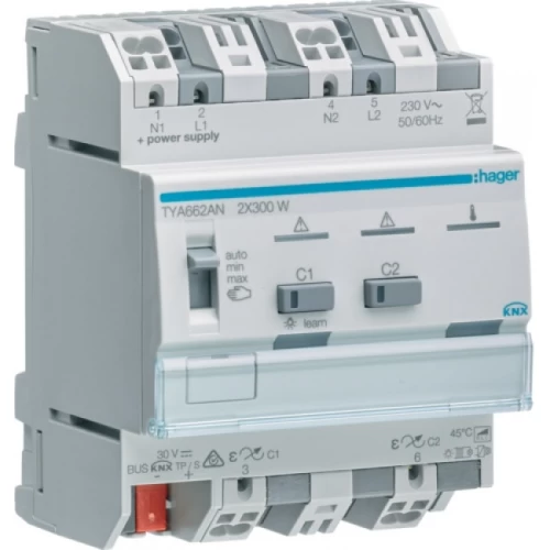 ΕΝΕΡΓΟΠΟΙΗΤΗΣ KNX ΡΥΘΜΙΣΗΣ ΦΩΤΙΣΜΟΥ 2 ΕΞ 300W(60W CFL LED)